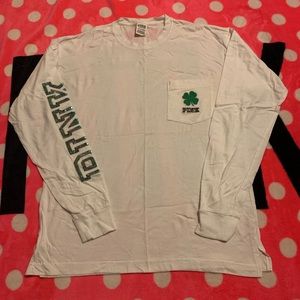 VS Pink Bling Shamrock St Patrick’s tee